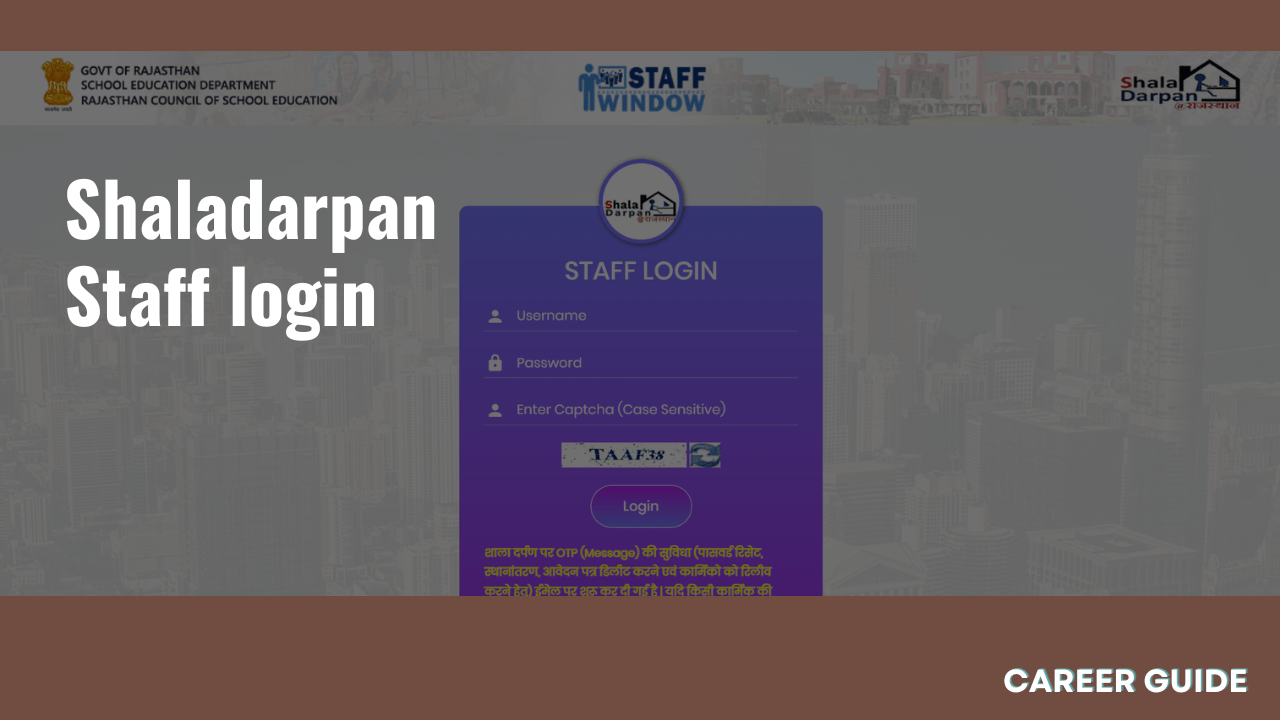 Shala Darpan Staff Login: A Complete Guide to Accessing the Portal